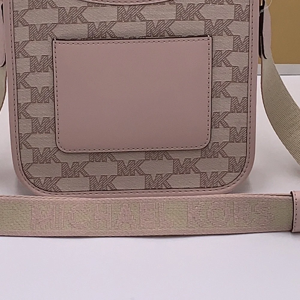 MICHAEL KORS Briley Small Logo Messenger XBODY Bag POWDER BLUSH MULTI